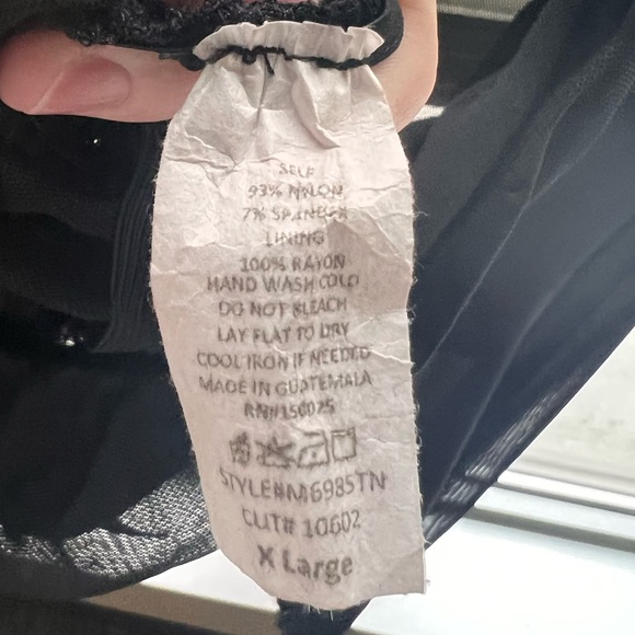 ‼️BOGO SALE‼️ FASHION NOVA VINTAGE Black Mesh Long Sleeve Ruche Crop Top - Picture 7 of 10